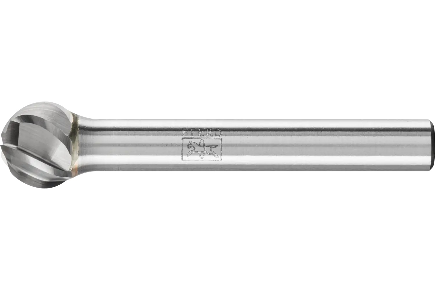 Picture of Pferd HICOAT® Carbide Bur SD-3 Ball Shape ALU Cut 3/8" x 5/16" x 1/4" Shank